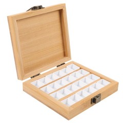 Wood Paint Pallet Aluminum Alloy Watercolor Box Mini Palette Portable