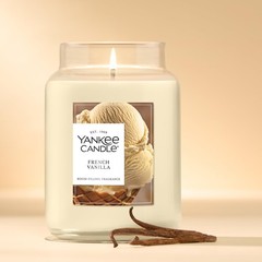 Yankee Candle French Vanilla Scented Candle, 22oz Large Jar,