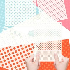 CIEOMODA Polka Dots Stencils,4 Pack Assorted Sizes Reusable Circle Pattern Pl…
