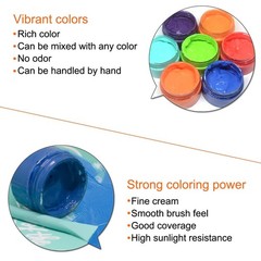 6-Color Chalk Paste Set with 3 Silicone Squeegees ， Silk Screen Paint Kit ， C…