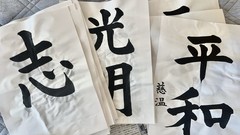 Sumi Ink Japanese Calligraphy Kuretake Shoko 2pc Set Hand Written Master