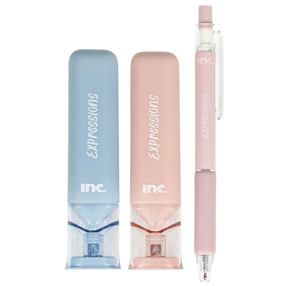 3 PACK of Journaling Glitter Highlighters w/Bonus Gel Pen ROSE & LIGHT BLUE