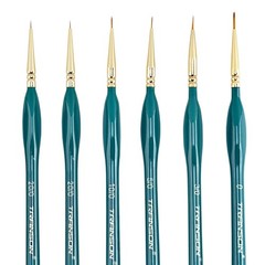 6Pcs Extra Fine Detail Brushes for Model Miniature Painting and Also Acrylic …