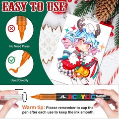 Amazing 120-Count Waterproof Acrylic Markers – Unleash Your Creativity Today!
