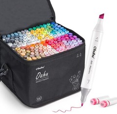 Ohuhu Alcohol Art Markers, Double Tipped Alcohol-Based Marker Set 160 Colors