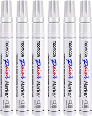 Rotulador Pintura Blanca para Letras Neumaticos de Coche Paquete de 4 Plumines