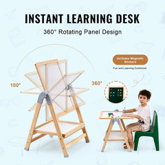 Standing Magnetic Drawing Board Wordpad Art Easel with Painting Accessories Chil
