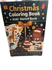 Christmas Coloring Book Kids’ Sketch Book Gift Set 9×12 in 50 sheets each #44