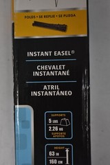Quartet Instant Easel 63 Foldable Black Finish 5lb Support Adjustable Aluminum