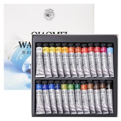 Watercolor Paint Set 24 Vibrant Colors 12ml / 0.4 Fl Oz Tubes, Watercolor Tub…