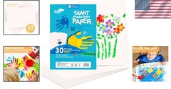 Premium 30-Sheet Finger Paint Paper Pad for Creative Kids – 10.3*14.6 inches