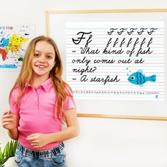 Jumbo Magnetic Handwriting – Large Magnetic Lined for Whiteboard, Primary Dry…