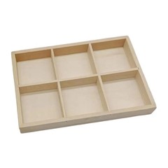 Marker Pen Holder Paint Brushes Holder 6 Compartment Container Crafts Holder