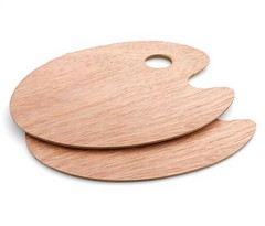Wooden Paint Palette Artist Palette Painting Palette Oil Paint Palette 2 Pack…