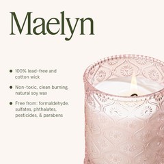LA JOLIE MUSE Santal Rose Scented Candle – Saffron, & Pack 1,