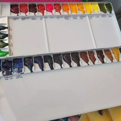 Heung Il Aluminum Watercolor Palette 35 Well No.435 Metal 350x150mm Professional