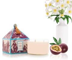 Seda France – Japanese Quince 3 Wick Candle 26 ounce, Peach