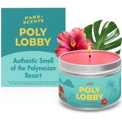 Park Scents Poly Lobby – 8oz Polynesian Resort Theme Hotel 8 oz., Pink