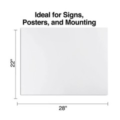 NEW 100-PACK Royal Brites 22″x28″ White Poster Board 11 pt 250 gsm 2-Side 23408