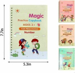 Magic English Practice Copybook for Kids Reusable Calligraphy Number Handwriting