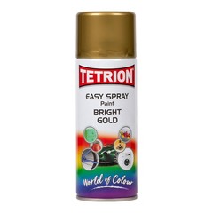 Bright Gold Spray Paint 400ml – Fast Drying Acrylic for Wood, Metal, Plastic & M
