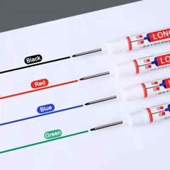 8Pcs 20mm Deep Hole Long Nib Head Markers For Metal Perforating Pen Woodworking