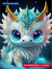 DPHERO Cartoon Diamond Painting Kits for Adults,5D Dragon Diamond Art Kits for B