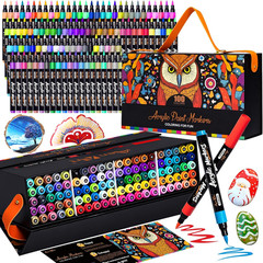 Aen Art 100 Colors Acrylic Paint Marker – Precision Brush Tip Paint Pens Work on