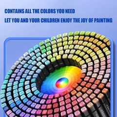 NEW Alcohol Markers 168 Colors Art Drawing Set Dual Tip Permanent Sketch w/ Case