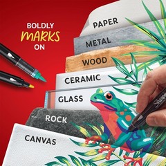 Creative Markers, Combo Pack, Water-Based Acrylic, Bullet & Brush Tips, Assor…