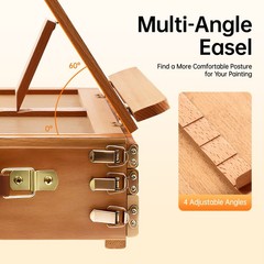 Multi Function Storage Box, Portable Sketch Box for Kids, Beginners, Students,