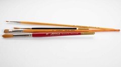 Lot of 4 Vintage Artbrown, Arttec Paint Brush Excellent