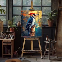 Natuyalo Bird Paint by Numbers Kit for Adults Beginner 16×20 inches, PIC-09