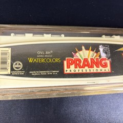 Prang Professional Semi-Moist Watercolors OVL-8H 8 Brilliant Colors Non-Toxic Ma