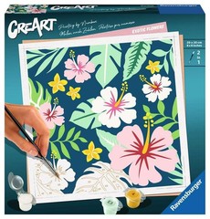 Ravensburger 23729 CreArt-Painting by Numbers 23729-Exotic Flowers-from 12 Years