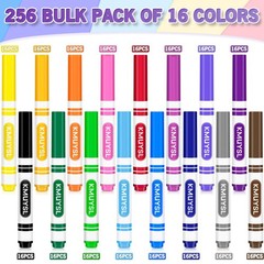 Washable Markers Bulk, Assorted Colors – Broad Line Conical Tip Coloring Mark…