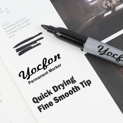 Yocfon Permanent Markers Bulk, 144 Count Black 1 (Pack of 144),