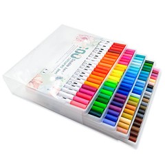100 Colors Markers Set Double Tipped Colored Pens Fine Point Art Markers V7D0