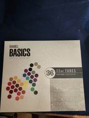 Liquitex Basics Set of 36 Multicolor Assorted Acrylic Art Paints Color Tubes