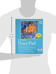 (27-209 100 Series Youth Paint Pad, 9 by 12″, 20 Sheets, White, 9X12