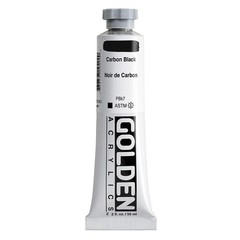 Professional Heavy Body Acrylic Paint Carbon Black 2 fl oz Tube Opaque Art