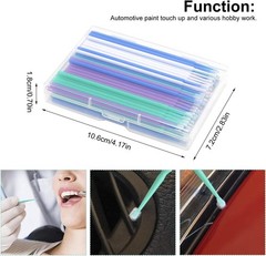 200 Pcs Touch Up Paint Brushes,Disposable Micro Paint Chip Repair Applicators US
