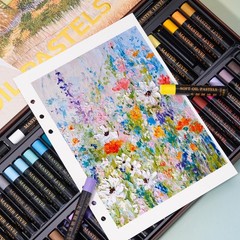 LIGHTWISH Professional 1 Count (Pack of 1), Multicolor 48 color(52 sticks)