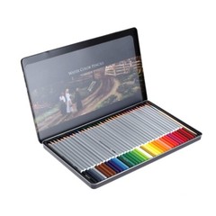 School Home Artist 24/36/48/72 Colors Drawing Sketching Pencils Metal Box &Brush