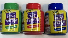Crayola Washable Paint RED BLUE GREEN Buy now! Great Holiday Gift