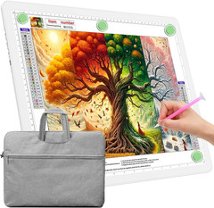 A4 LED Light Board with Bag Magnetic Light Pad for Tracing Drawing Crafting
