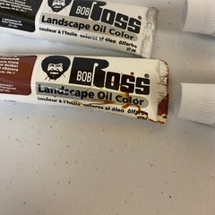 Bob Ross Landscape Oil Set of 12 Tubes 37 ml + 1 Liquid White Bottle 118 ml