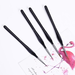 6Pcs Extra Fine EF Tip Details Paint Model Maker Painting Brush Pen Tool Set