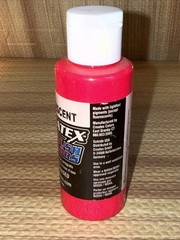 Createx Airbrush Colors 5407 Fluorescent Red 2Oz water-based paint Hot Pink