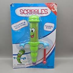 NEW Scribbles Motorized Wibble Wobble Pen And 2 Tips Green Pen Red & Purple Tips